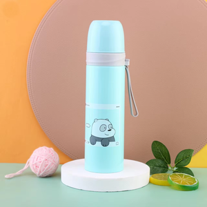 <span class=keywords><strong>กระติก</strong></span>น้ำเก็บความร้อนสแตนเลสแบบพกพาสำหรับนักเรียนลาย<span class=keywords><strong>ช้าง</strong></span>น่ารักสีชมพูใหม่ - Product Image 4