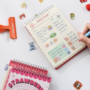 สมุดบันทึกซีรีส์ผลไม้ย้อนยุค ปกกระดาษ<span class=keywords><strong>ขนาด</strong></span> <span class=keywords><strong>A7</strong></span> พร้อมหน้ากระดาษด้านใน 60 หน้า สมุดบันทึกการวางแผนตารางการจัดการเวลาที่เรียบง่ายน่ารัก - Product Image 4