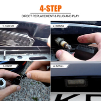 Vente en gros de feux de plaque d'immatriculation LED pour voiture, blanc, pour Ford Fiesta/Focus/S-MAX/C-MAX/Mondeo/Kuga/Galaxy/Ranger