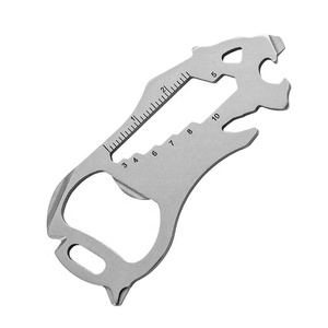 Porte-clés EDC en forme de tigre accessoire Portable outils multifonctionnels Mini outils EDC d'extérieur en acier inoxydable - Product Image 1