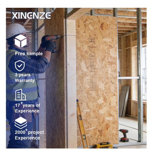 Waterproof First-Class Solid Wood Osb 3 for Construction & Building Indoor Use E0 Glue