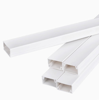 Goulotte légère résistante aux UV en PVC 20*10mm fente conduit électrique domestique auto-adhésif PVC câble protecteur carré