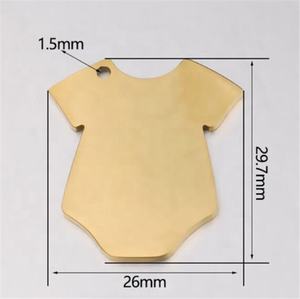 义乌赛隆不锈钢衣服饰品可刻ID空白吊牌钥匙扣挂包配件婴儿衣服狗牌 - Product Image 2