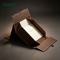Boîte cadeau magnétique pliable écologique Forest Packing pour bijoux, cosmétiques, parfums, emballage avec logo personnalisé