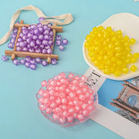 Perles de cristal acrylique à facettes claires carrées en gros pour bricolage perles de cristal suspendues
