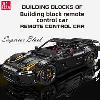 Jiexing 91101-025 Voiture de course ABS à l'échelle 1:8, jouet de construction pour garçons, modèle éducatif à assembler et à exposer de 3097 pièces EN71