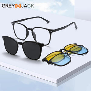 Nouvelles lunettes de soleil magnétiques pour femmes, monture noire TR90, verres TAC UV400 anti-reflets, pour la pêche et la conduite, trois-en-un, compatibles avec les verres correcteurs - Product Image 5