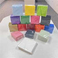 Serviettes de mariage jetables colorées Natura Serviette en papier teint ordinaire pour la fête