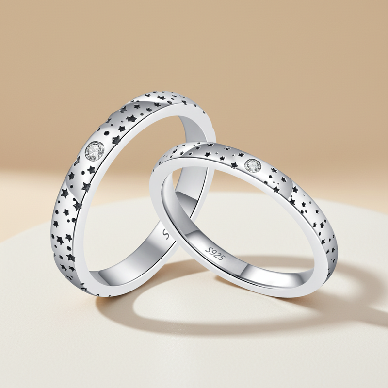 Luxury 925 Sterling Silver Wedding Rings