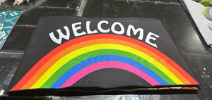 Cheap 18x30 Inch Outdoor Welcome Rainbow <strong>Pride</strong> Door Mat Doormat for Entryway Indoor Entrance - Product Image 3
