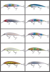 Leurre <span class=keywords><strong>Minnow</strong></span> Artificiel Longue Portée à Coulée Rapide avec Plomb Laser pour Topmouth Culter et <span class=keywords><strong>Black</strong></span> Bass, Grande <span class=keywords><strong>Taille</strong></span> Jinuo, Trois Hameçons - Product Image 2