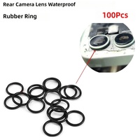 100 pièces Anneau d'étanchéité en caoutchouc pour objectif d'appareil photo arrière iPhone X-17 Pro Max, grande taille, pièces de réparation de téléphone