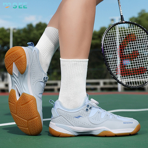 <span class=keywords><strong>Chaussures</strong></span> de badminton SeeMore à bouton rotatif antidérapantes, respirantes en maille et caoutchouc, pour l'entraînement, le pickleball et le tennis - Product Image 6
