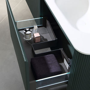European <strong>Style</strong> Modern <strong>Bathroom</strong> Vanity Cabinet with Sinks Import Sink Included - Product Image 3