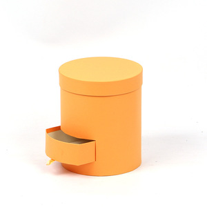 Boîte cadeau rigide en carton rond à double tiroir, couleur macaron, avec gaufrage à chaud, pour vente en gros - Product Image 5
