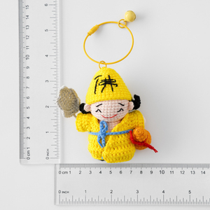 Nouveau porte-clés en laine au crochet, style classique chinois, avec figurines Mazu, Guanyin, Zombie, Jigong, inspiré des séries de films et de télévision - Product Image 4