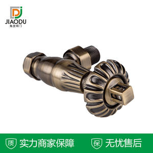 Válvula de Termostato de Calefacción de Tipo Angular Elegante de Bronce Antiguo de Alta Gama, Válvula de Control de Radiador para una Calefacción Confortable - Product Image 3