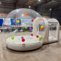 Maison à bulles gonflable pour enfants, tente transparente en PVC portable, réutilisable pour les festivals, les anniversaires et les événements
