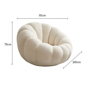 AOMISI <span class=keywords><strong>CASA</strong></span> moderne paresseux canapé citrouille <span class=keywords><strong>chaise</strong></span> Tatami unique loisirs chaises agneau blanc chambre balcon loisirs petit canapé <span class=keywords><strong>chaise</strong></span> - Product Image 6