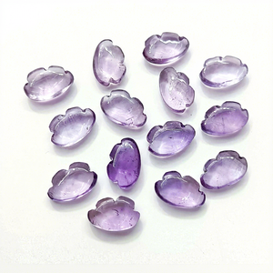 Amatista Púrpura Natural en Forma de Nube, Gema Tallada Lisa de 12mm, Cristales Briolette para Fabricación de Joyas, Precio al por Mayor, Venta a Granel - Product Image 1