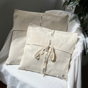 BSCI Custom Logo Printing Cotton Canvas Twill <b>Envelope</b> <b>Gift</b> Packing Bag for T-shirt Luxury <b>Envelope</b> Cotton Dust Pouch - Product Image 1