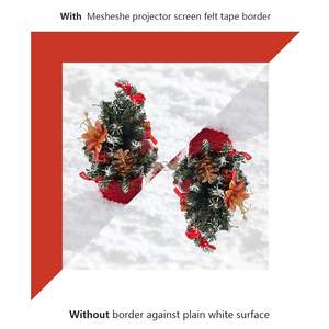 Bande de feutre en polyester autocollante de 2 pouces x 16 pieds, ruban de feutre floqué auto-adhésif épais pour bricolage, écran de projecteur - Product Image 3