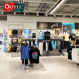 ชั้นวางเสื้อผ้าไม้สำหรับร้านค้าปลีก เฟอร์นิเจอร์โชว์สินค้าสำหรับร้านขายเสื้อผ้าผู้ชาย ชั้นวางสูทสำหรับร้านขายเสื้อผ้าผู้ชาย - Product Image 5