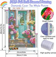 Grosir Pabrik Lukisan Berlian Kanvas DIY Modern untuk Taman dan Bunga, Buatan Tangan, 5D Full Drill Bentuk Tidak Beraturan Termasuk Alat Bonus