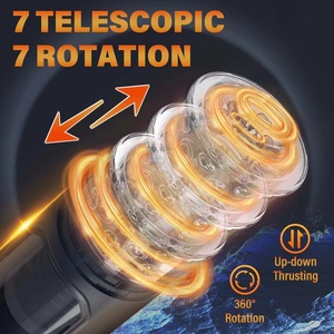 Giocattolo a mani libere del sesso del masturbatore di rotazione telescopica di aspirazione automatica per l'auto-gratificazione dell'uomo - Product Image 3