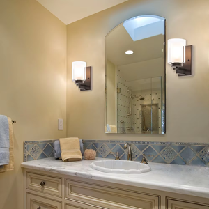 Nước Mỹ phòng tắm Vanity ánh sáng Lịch Thi Đấu Đèn thủy tinh trang trí nội thất Retro Tường Đèn tường sconces cho khách sạn - Product Image 3
