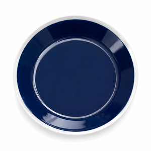 Assiette à dessert ronde en céramique, finition bleu raffiné, style japonais, souvenir - Product Image 1