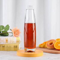 Bouteille de boisson réutilisable en verre super flint personnalisée |   Emballage en boîte avec bouchon à vis/bouchon en liège pour sérigraphie 500ml/750ml pour sodas et eaux minérales