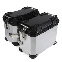 Boîte latérale universelle pour moto en alliage d'aluminium 36L, résistante aux chutes et aux collisions, coffre essentiel pour les voyages
