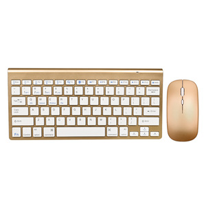 Im lặng xách tay <span class=keywords><strong>2.4G</strong></span> không dây và <span class=keywords><strong>bluetooth</strong></span> chế độ kép Bàn phím không dây chuột Combo cho iPad Android Tablet TV Box vv - Product Image 2