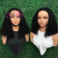 Pelucas Vietnamitas Baratas de Cabello Humano 100% Natural, SDD Super Double Drawn, Peluca Media Lista para Usar, Rizos Pixie, Paquetes de Cabello Humano