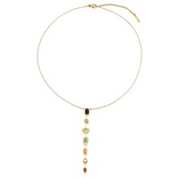 Collar con Colgante de Piedra de Chakra, Superventas, para Hombre y Mujer, Joyería Boho, Regalo, Collar de Acero Inoxidable con Incrustaciones de Cristal de los Siete Chakras
