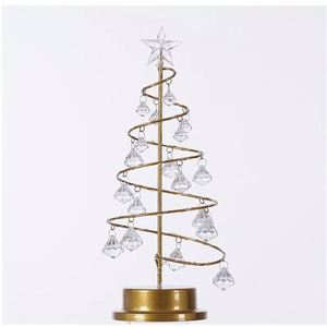 New <b>LED</b> Decoration <b>Small</b> Night <b>Light</b> Crystal Christmas Tree Lamp Bedroom Decor Lamp - Product Image 2