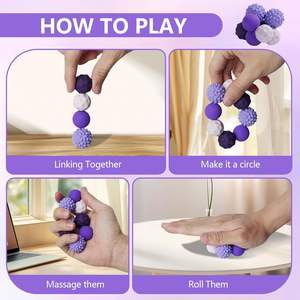 ของเล่นฟิดเจ็ต 8 ชิ้น ลูกบอลแม่เหล็กบรรเทาความเครียด กล่องเก็บซิลิโคน ของเล่นเด็ก ช่วยผ่อนคลายมือกระสับกระส่าย บรรเทาความวิตกกังวล - Product Image 3