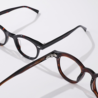 Nouvelles montures de lunettes unisexes classiques en acétate, semi-cerclées, à la mode, avec motif dessin animé et diamant, pour la lecture, durables et légères