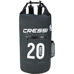 CRESSI XUA9450 Bolsa seca de buceo negra de 20 litros con cremallera Solución de almacenamiento resistente al agua - Product Image 6