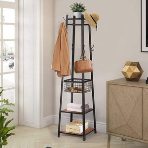 <span class=keywords><strong>Porte</strong></span>-<span class=keywords><strong>manteau</strong></span> industriel Perchero personnalisé <span class=keywords><strong>Porte</strong></span>-<span class=keywords><strong>manteau</strong></span> pour chapeau d'entrée <span class=keywords><strong>Porte</strong></span>-<span class=keywords><strong>manteau</strong></span> en bois avec support de rangement - Product Image 6
