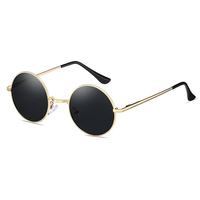 Nouveauté, lunettes de soleil tendance, monture ronde, design de marque, prix d'usine, lunettes de soleil polarisées miroir, verres UV400