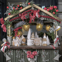 Ornements de Noël en céramique antique Lilangda, 5 cm, décoration d'intérieur