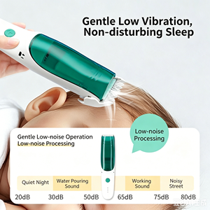 Cortadora de Pelo Portátil, <span class=keywords><strong>Accesorios</strong></span> para el Cabello de Alta Calidad, Set de Barbería, Recargable por USB, Recortadora Eléctrica para Bebés - Product Image 4