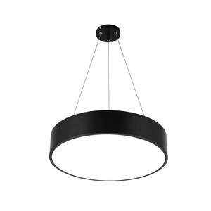 Gold Adjustable Height Dimmable Pendant <b>Light</b> E26 <b>LED</b> 3500K Warm White Plastic Shade Cylindrical Shape Living <b>Room</b> Ceiling Lamp - Product Image 1
