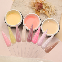Gel UV de construction dur auto-nivelant à faible brûlure sans HEMA ni TPO, pour extension d'ongles, vernis liquide professionnel pour salon, vente en gros, fabrication OEM ODM