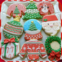 Pull de Noël Biscuit Fondant Cookie Cutter Moule Outil et Pochoir Modèle Avec Glaçage Royal