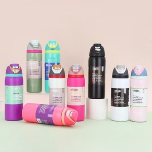 ขวดน้ำสแตนเลสเก็บอุณหภูมิ Owala ขนาด 24/32 ออนซ์ พร้อมหลอดดูด ปราศจากสาร BPA ขวดน้ำกีฬา สีสันทันสมัย - Product Image 3
