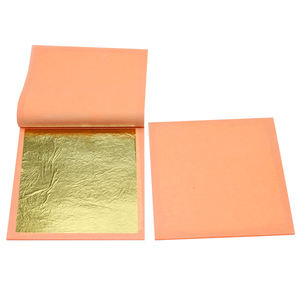 Hojas <span class=keywords><strong>de</strong></span> hojas <span class=keywords><strong>de</strong></span> <span class=keywords><strong>oro</strong></span> <span class=keywords><strong>de</strong></span> <span class=keywords><strong>22K</strong></span> para marco muebles dorados decorar icono dorado 25 uds/Libro 8*8CM lámina <span class=keywords><strong>de</strong></span> <span class=keywords><strong>oro</strong></span> - Product Image 1
