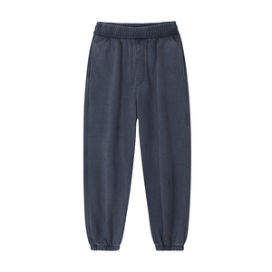 450g+ Heavyweight Vintage Washed Distressed Cotton Sports Beam Feet Snow Wash Drawstring Casual <strong>Men</strong> Women Sweatpants - Product Image 5